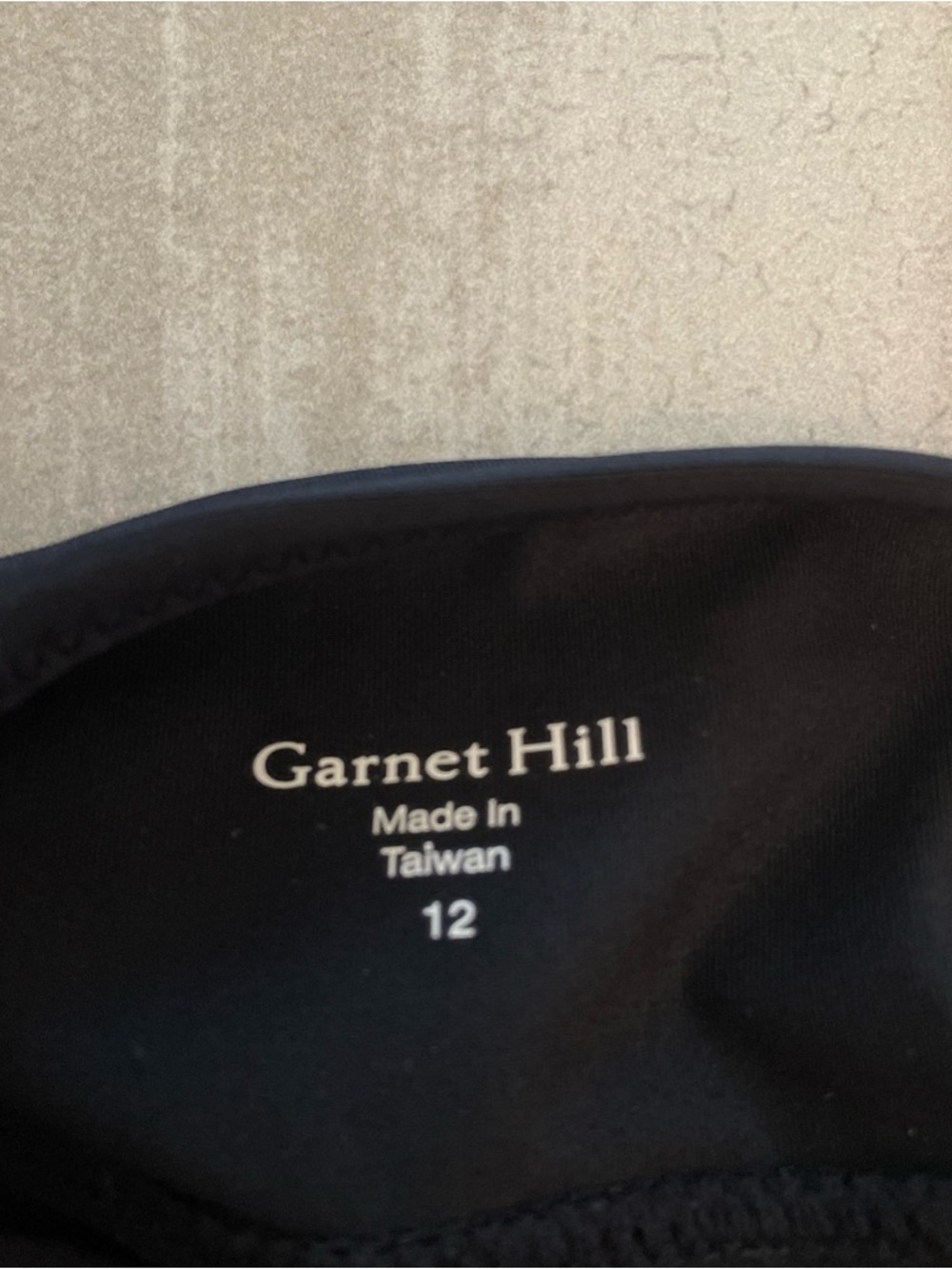 Garnet Hill Signature Surplice Wrap Front Swim Dress Black Size 12 One Piece - Picture 3 of 14
